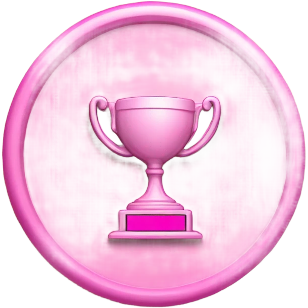 pink award plaque emoji
