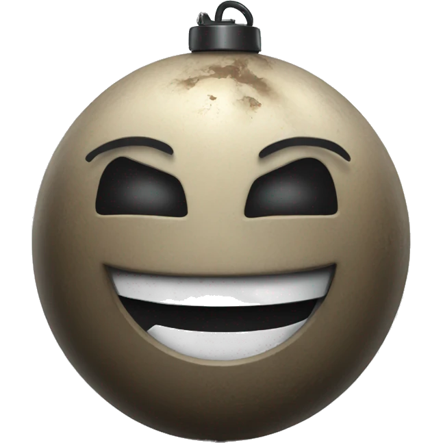 Friendly bomb smiley emoji