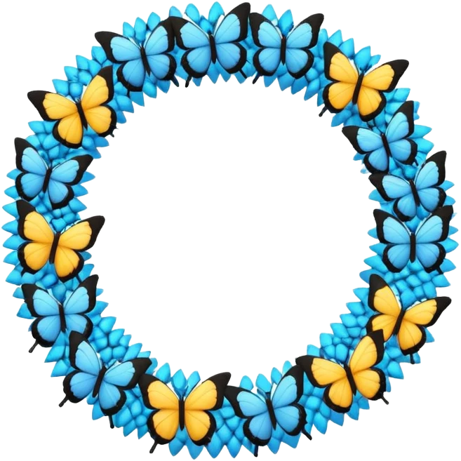 butterfly swarm forming a portal ring emoji