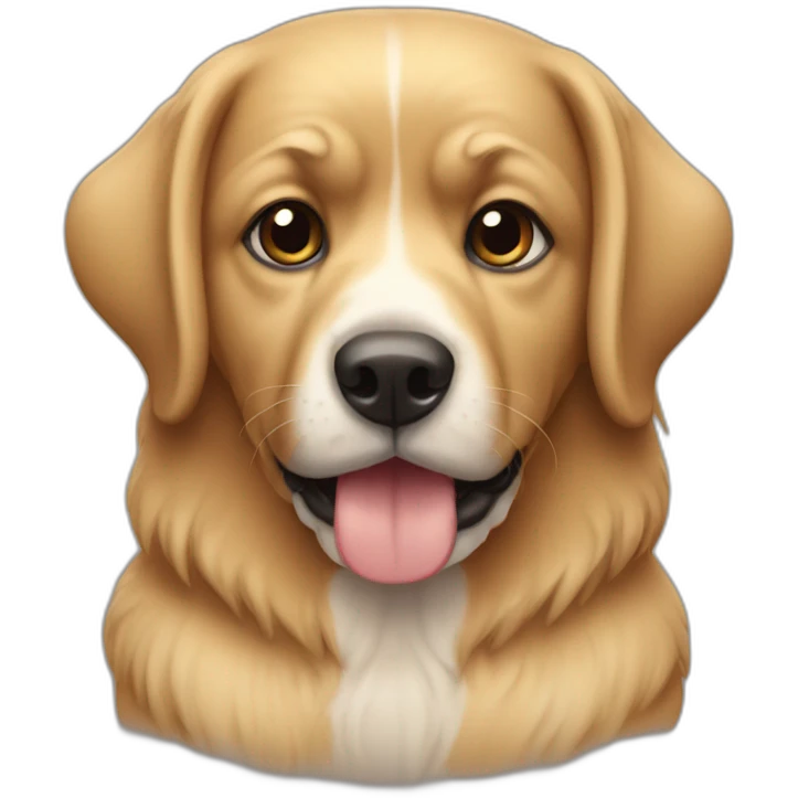 Perro con iPhone emoji