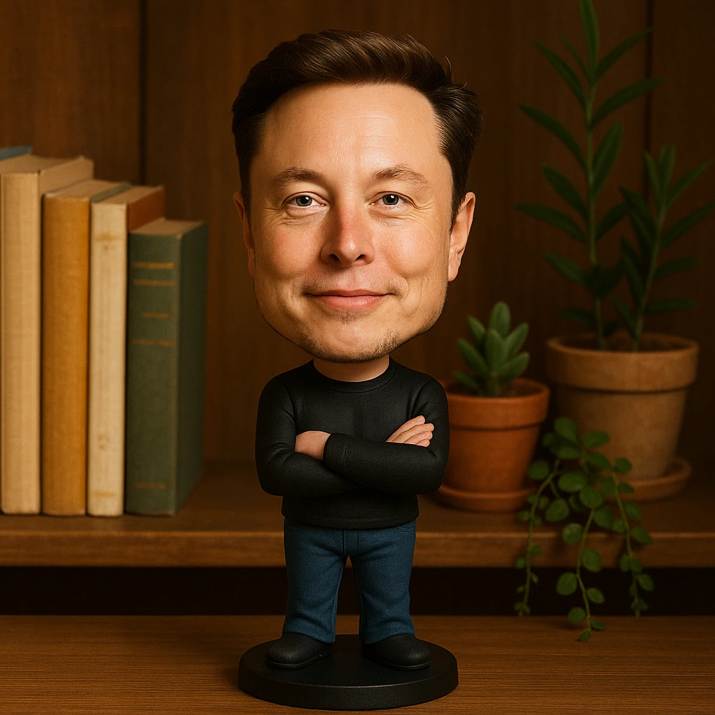 elon mush with wood emoji