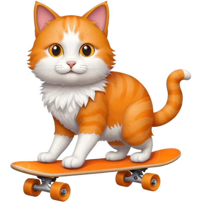 Cat on a skateboard emoji