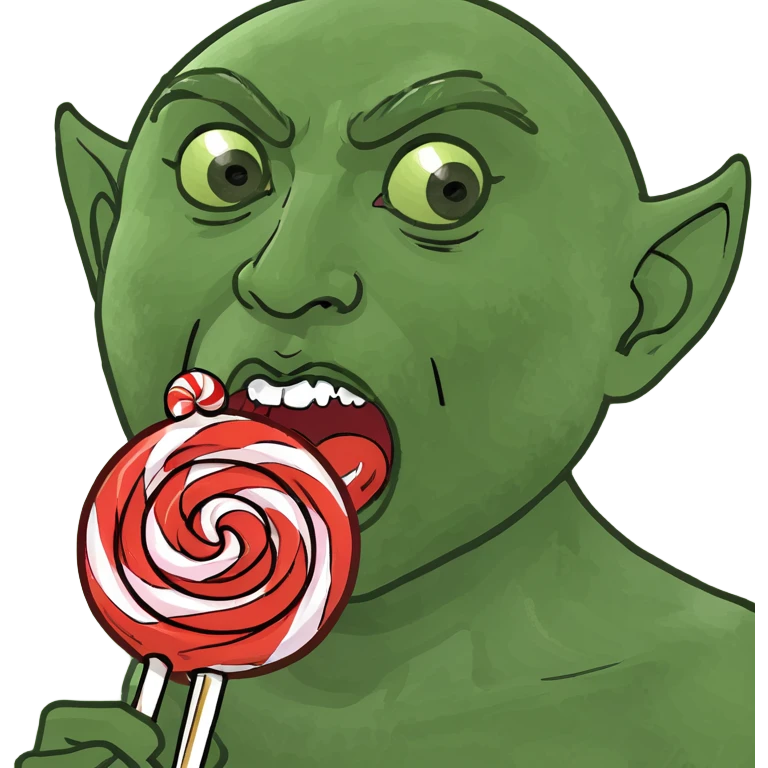 Man licking lollipop  emoji