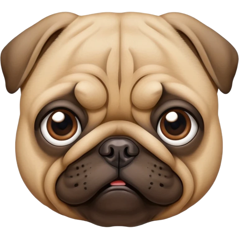 Pug face emoji
