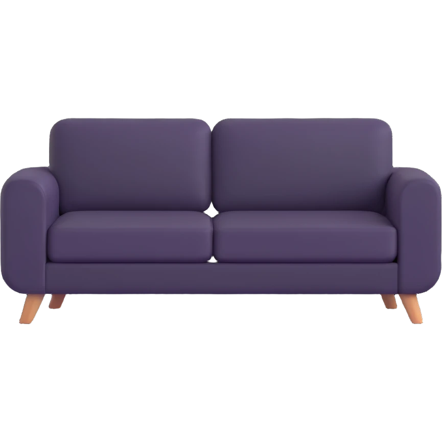 sofa as a 3D emoji emoji