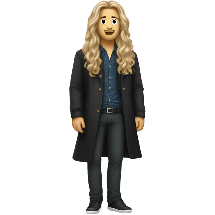 Long haired man in the style of Taylor Swift emoji