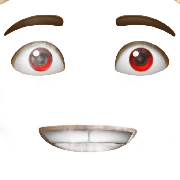 Red eyes emoji