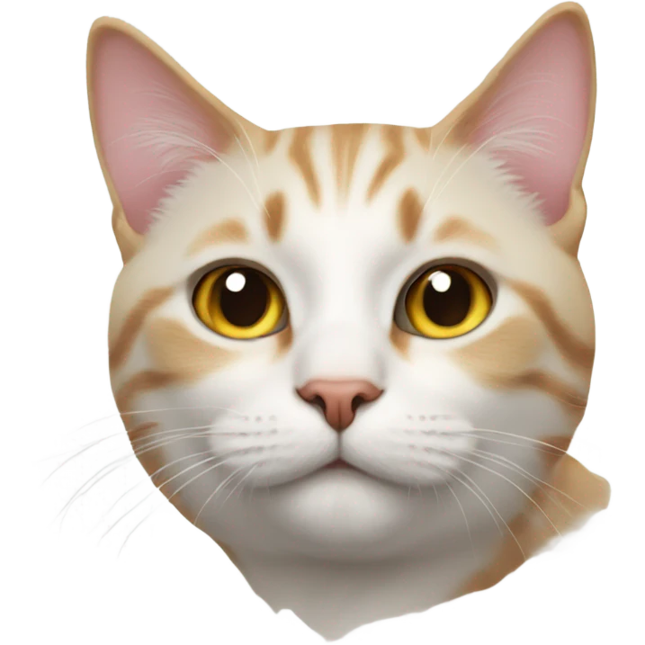 Realistic cat laying  emoji