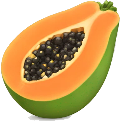 Papaya emoji