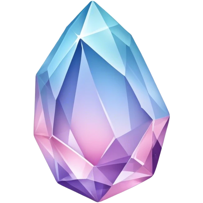 Pastel-blue-purple-pink crystal-stone emoji