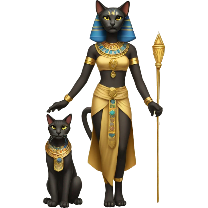 bastet goddess full body  emoji