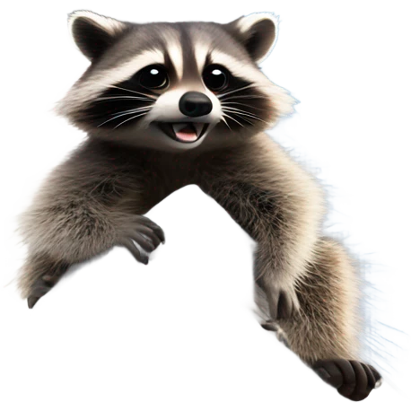 Racoon on cn tower  emoji