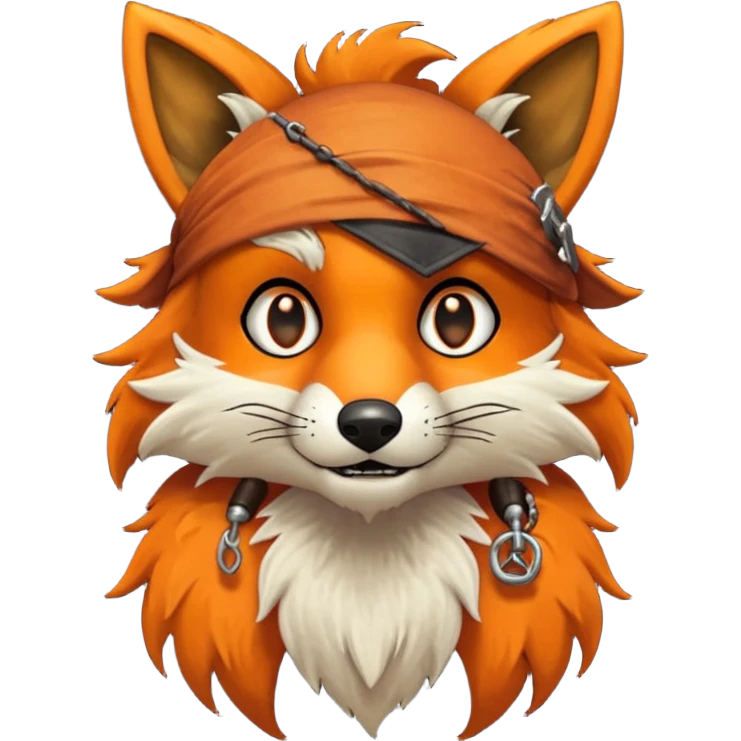 Foxy (from FNaF) animatronic  emoji