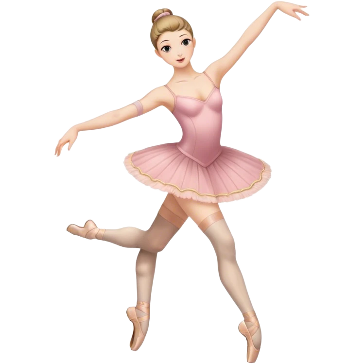 Ballet dancer in thigh highs emoji