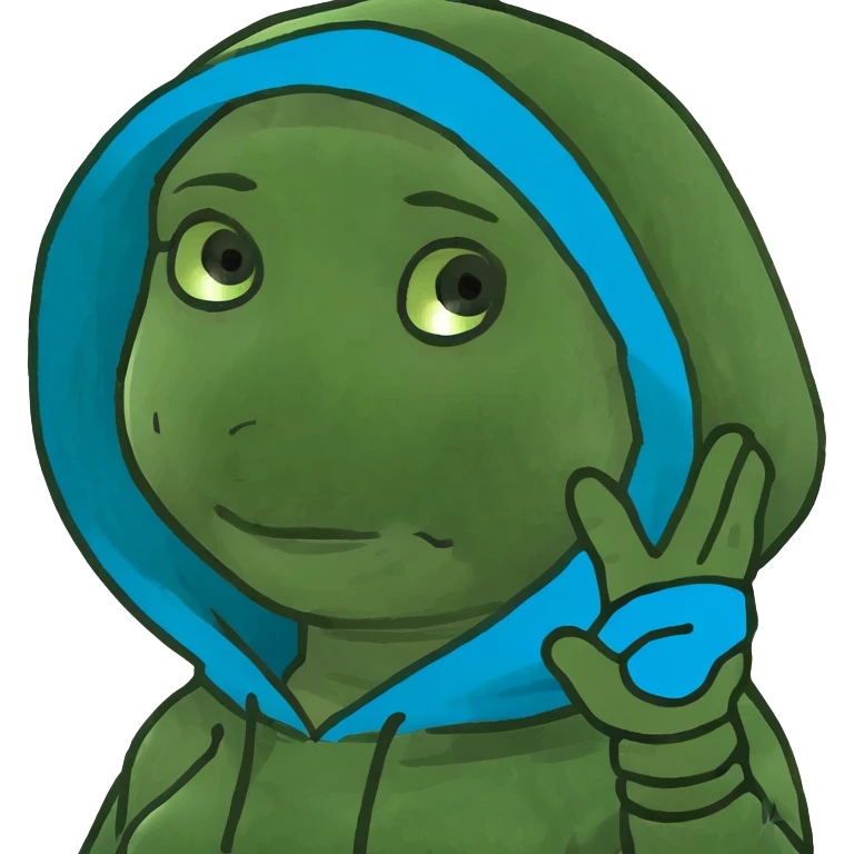 Girl holding her hand up in blue hoodie  emoji