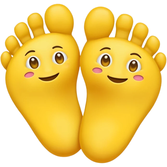 Emoji with feet for eyes emoji