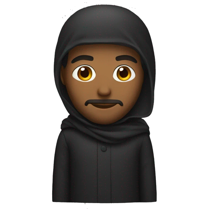 Musulman noir emoji