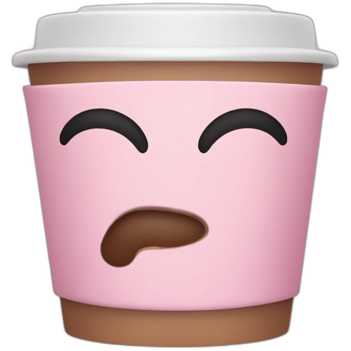 kawaii coffee cup emoji