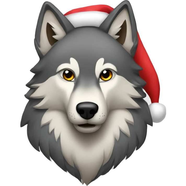 alpha wolf christmas  emoji
