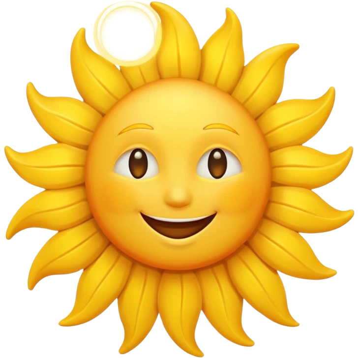 smiling sun emoji emoji