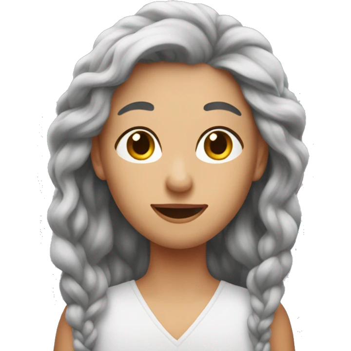 long cimson hair mam emoji