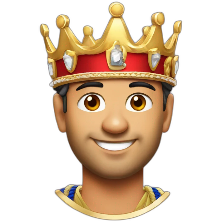 Ms dhoni with crown emoji