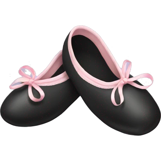 Black ballet shoes emoji