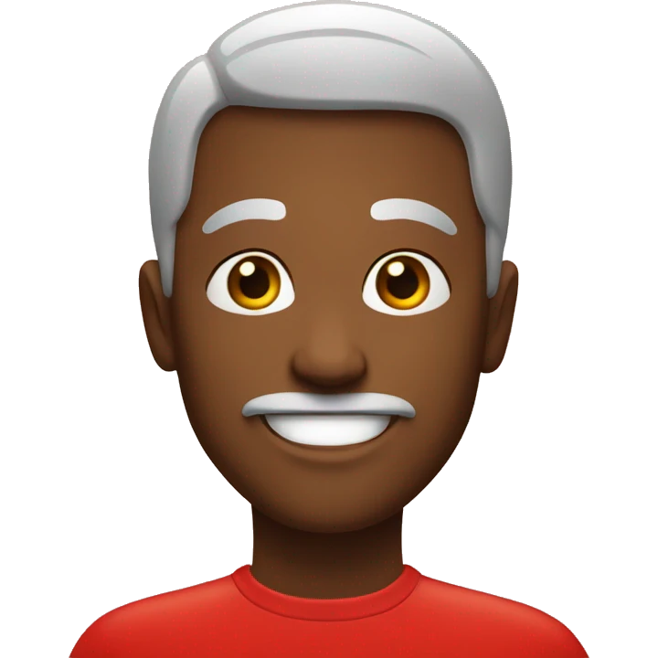 H with red background emoji