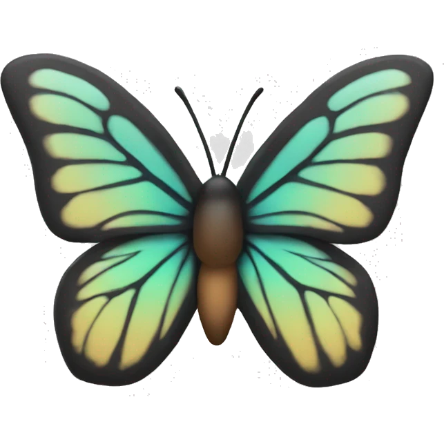 Word "W" with subtly butterfly design emoji