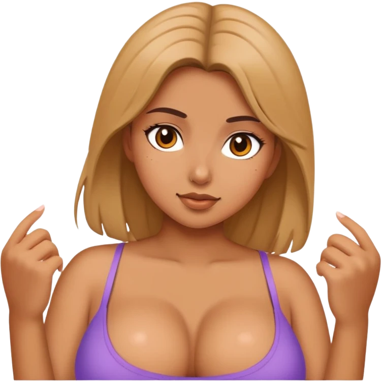 big boobs girl  emoji