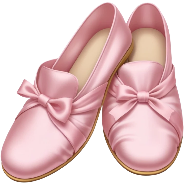 Light pink silk slippers and robe emoji