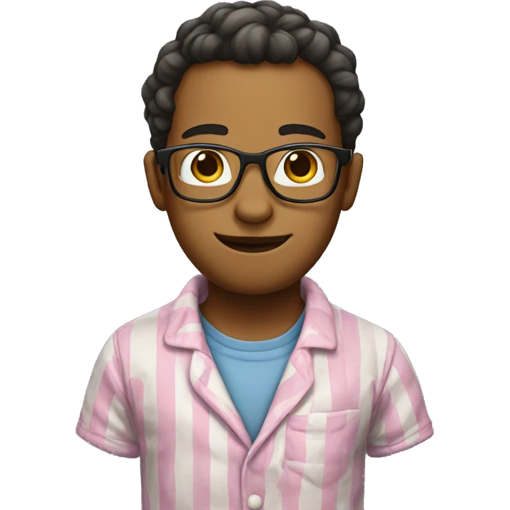 Nerd in pajamas emoji
