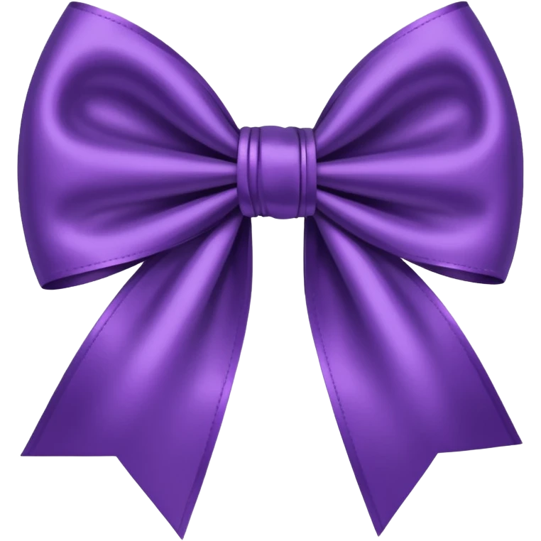 Purple bow emoji