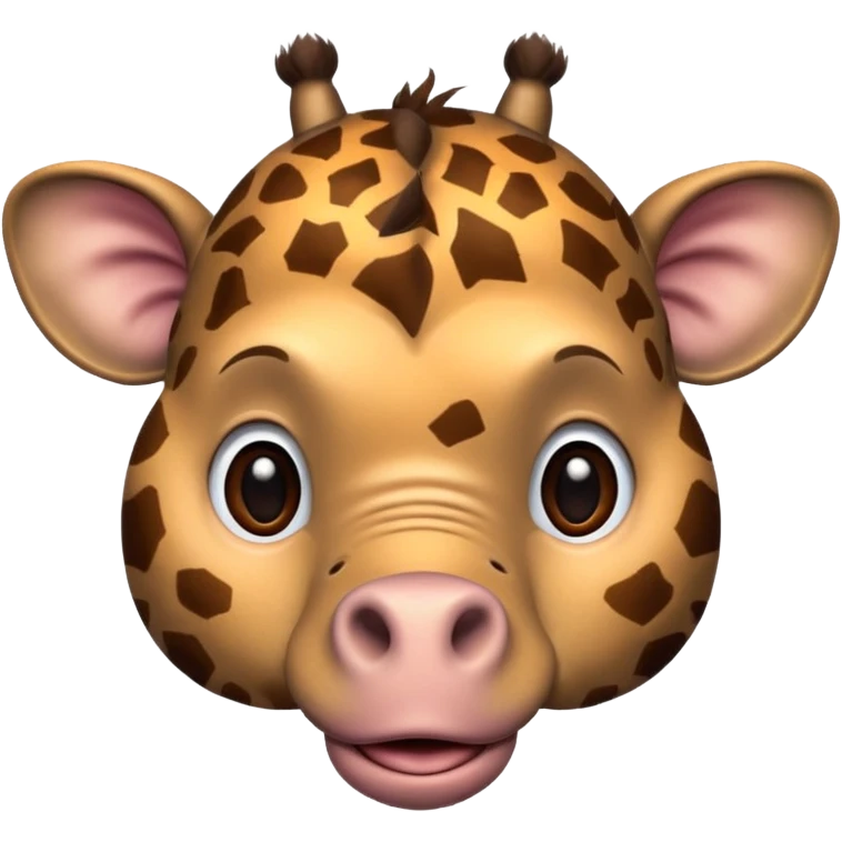 зоопарк, з одним жирафом, одним слоном, одною мавпою, одним бегемотом emoji