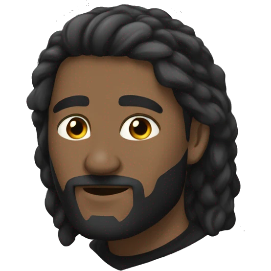 Черный лабрадор  emoji