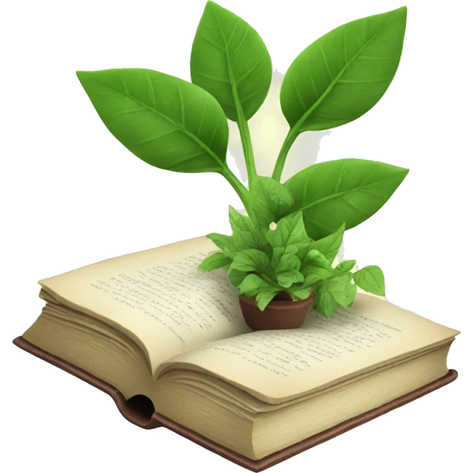 book with plants emoji