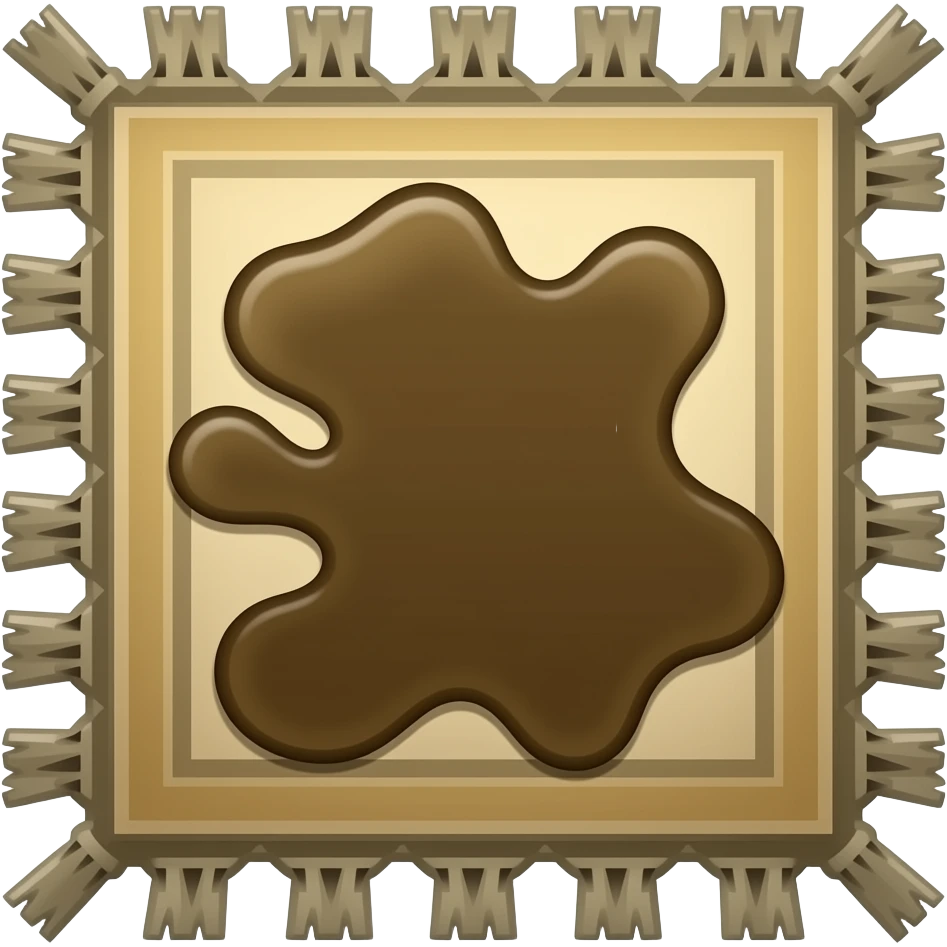mud on a rug emoji