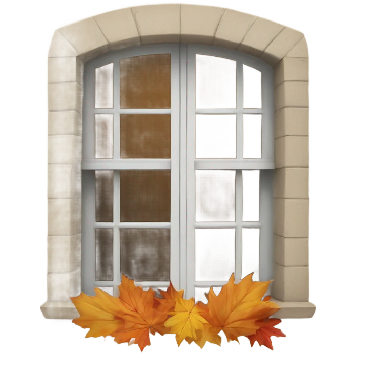 autumn window emoji