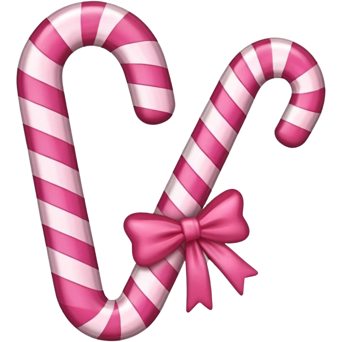 Pink candy cane emoji