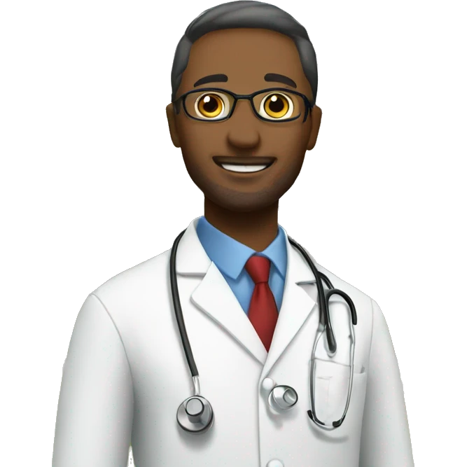 Doctor in Front of a House  emoji
