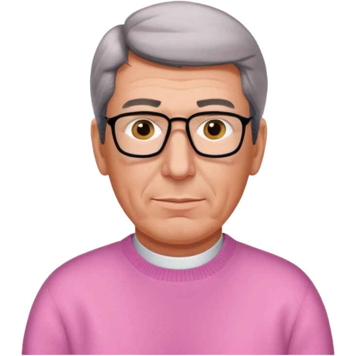 patrick balkany en pull rose emoji