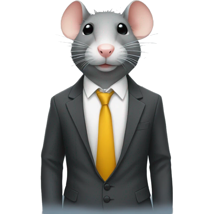  rat in a suit and tie emoji