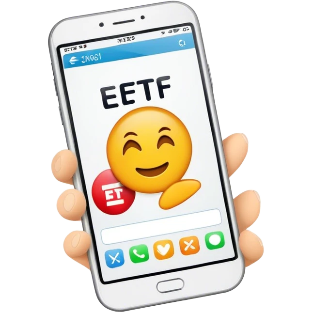 ETF on aphone emoji