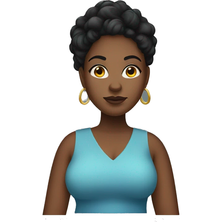 Plus size black woman  emoji