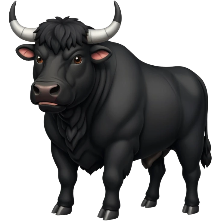 Black bull emoji