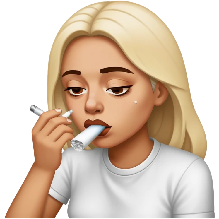 Dani doing cocaine emoji
