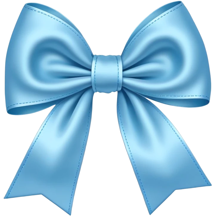 baby blue bow emoji