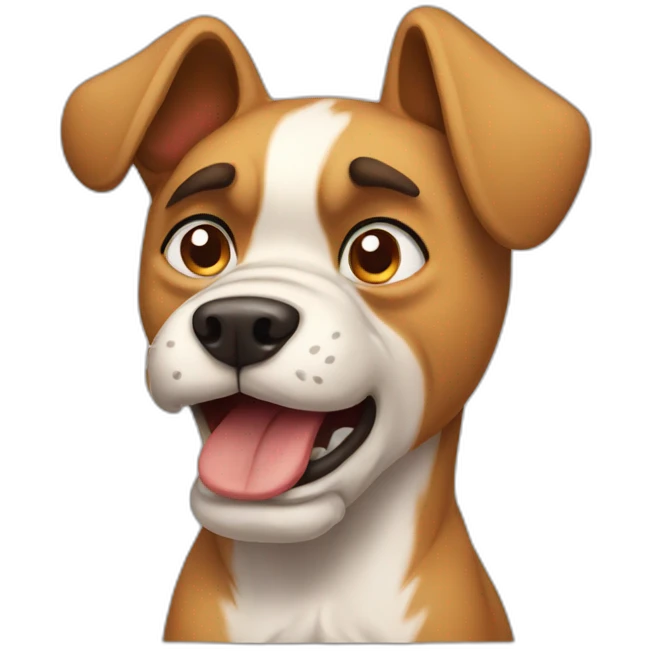Angry dog emoji