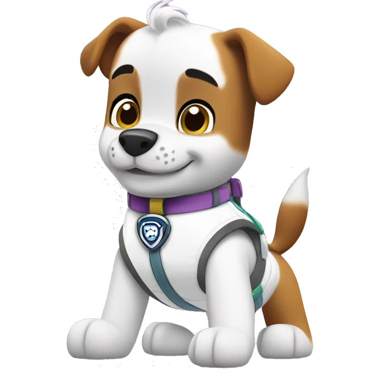 Paw Patrol wearing white diaper emoji