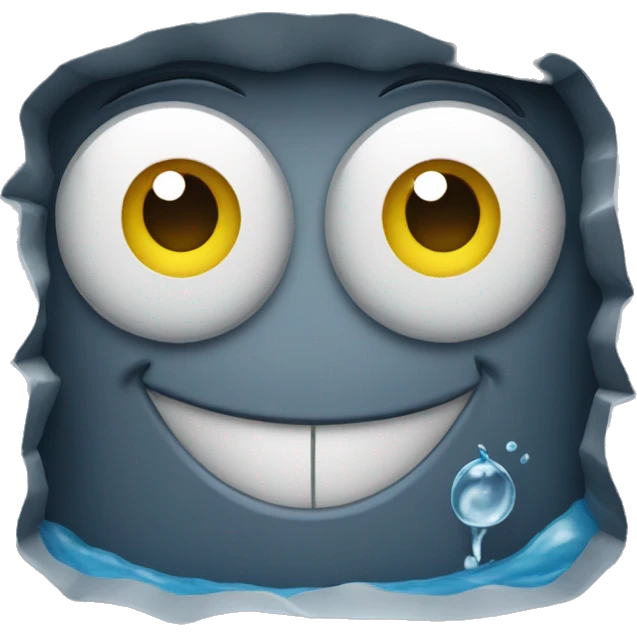 Water well with eyes smiling emoji